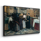 Kissing the Relic, 1893 - Floater Framed Canvas Print