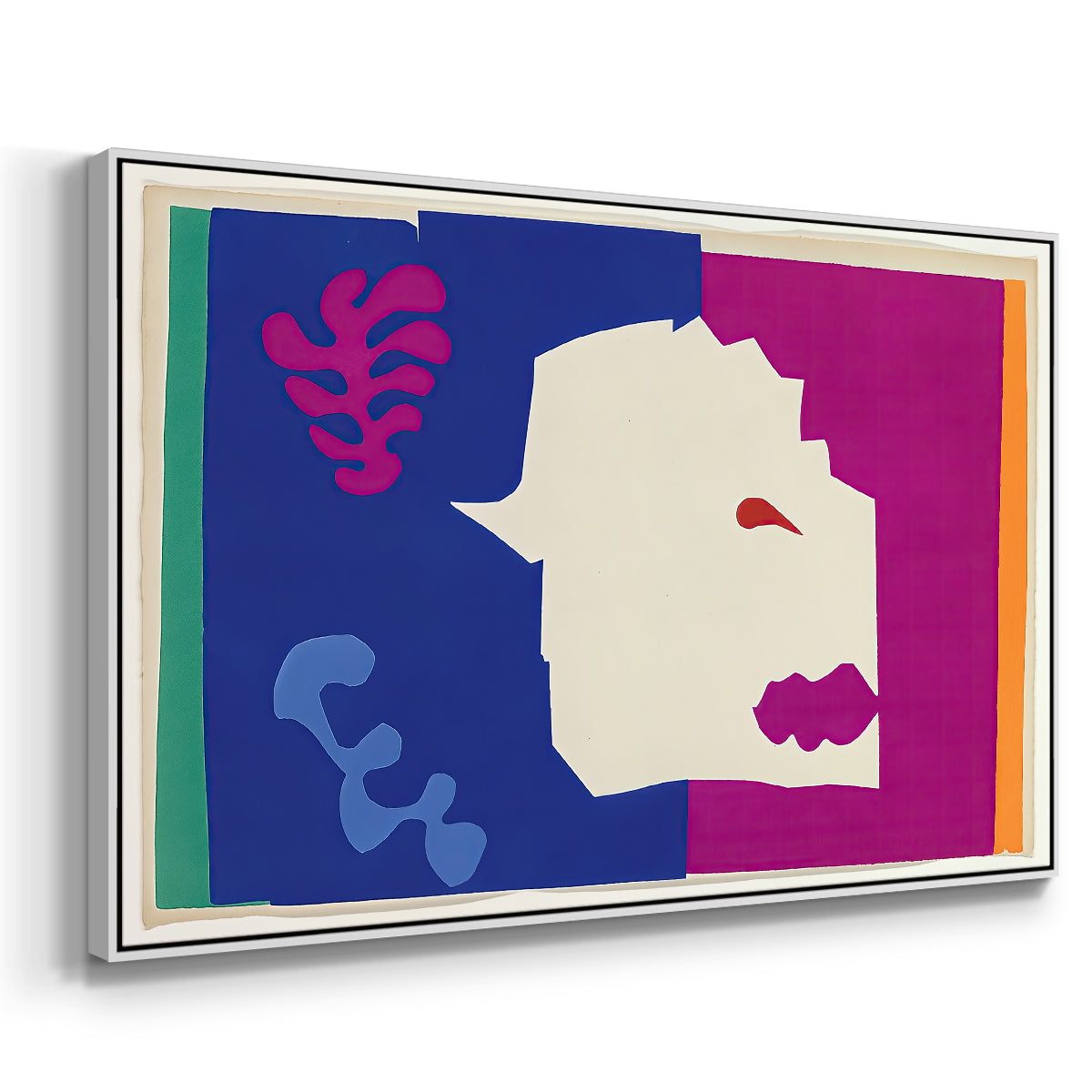 The Wolf (Le loup), from Jazz, 1947 - Floater Framed Canvas Print