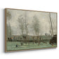 Washerwomen in a Willow Grove, c. 1871 - Floater Framed Canvas Print