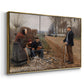 People by a Road, 1893 - Floater Framed Canvas Print