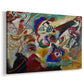 Canvas art print featuring an expressive partial composition emphasizing structure and movement, displayed at an angle