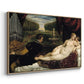 Venus with an Organist and Cupid, c. 1555 - Floater Framed Canvas Print
