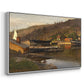 Landingsbrygge Husvik, Drøbak, 1875 - Floater Framed Canvas Print