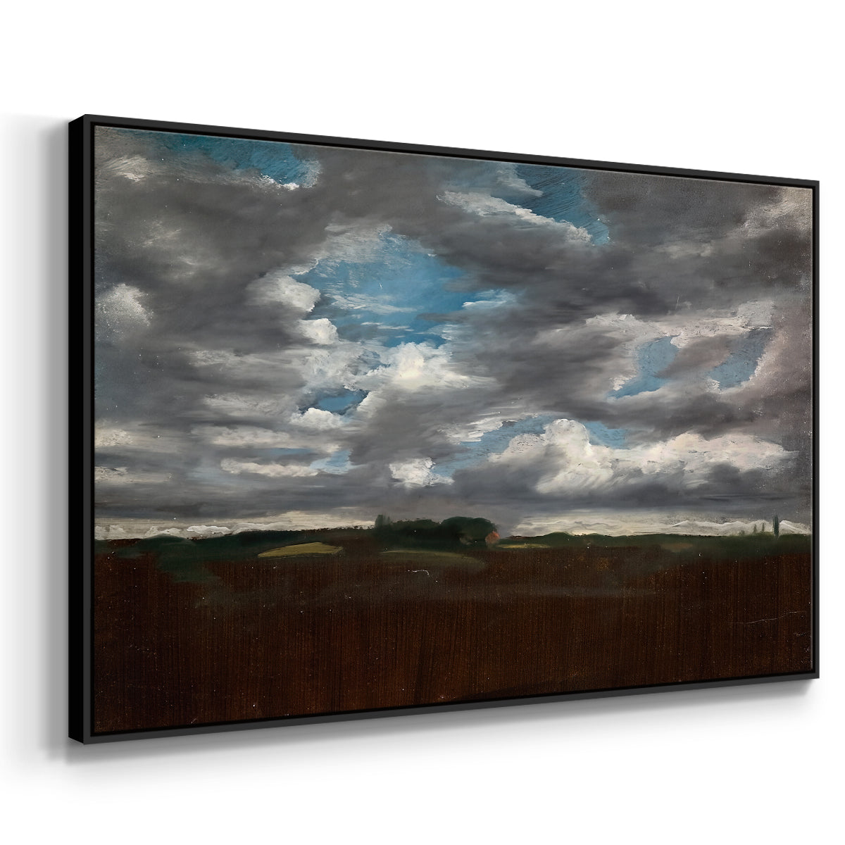 Extensive Landscape with Grey Clouds, c. 1821-1822 - Floater Framed Canvas Print