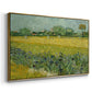 Field with Irises near Arles, 1888 - Floater Framed Canvas Print