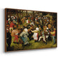 The Wedding Dance, c. 1566 - Floater Framed Canvas Print