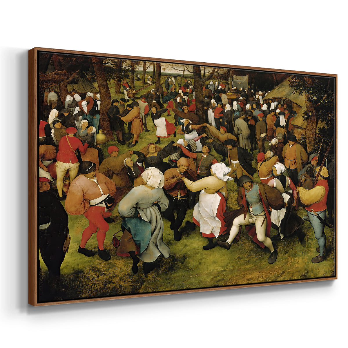 The Wedding Dance, c. 1566 - Floater Framed Canvas Print