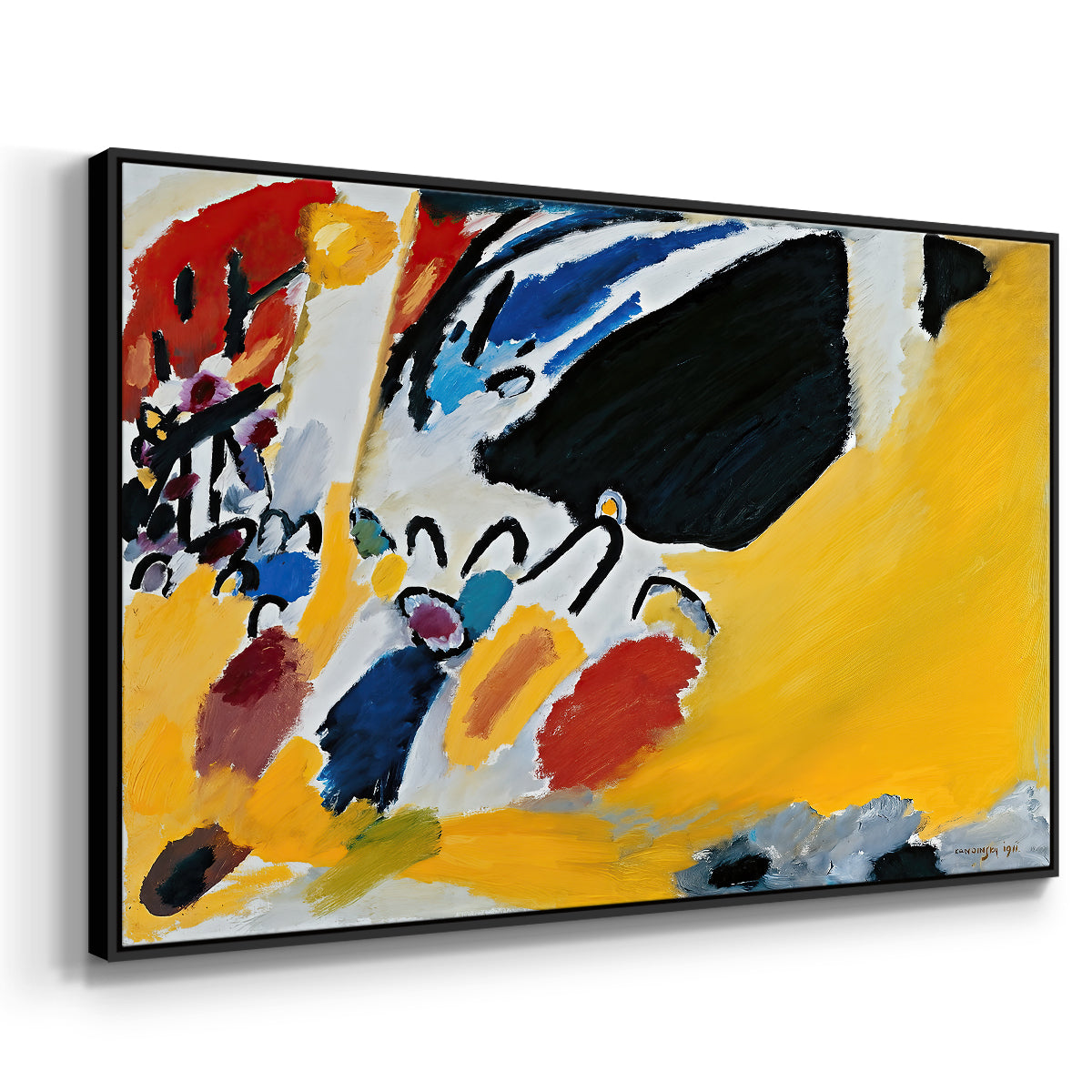 Impression III (Concert), 1911 - Floater Framed Canvas Print