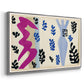 The Knife Thrower (Le lanceur de couteaux), from Jazz, 1947 - Floater Framed Canvas Print