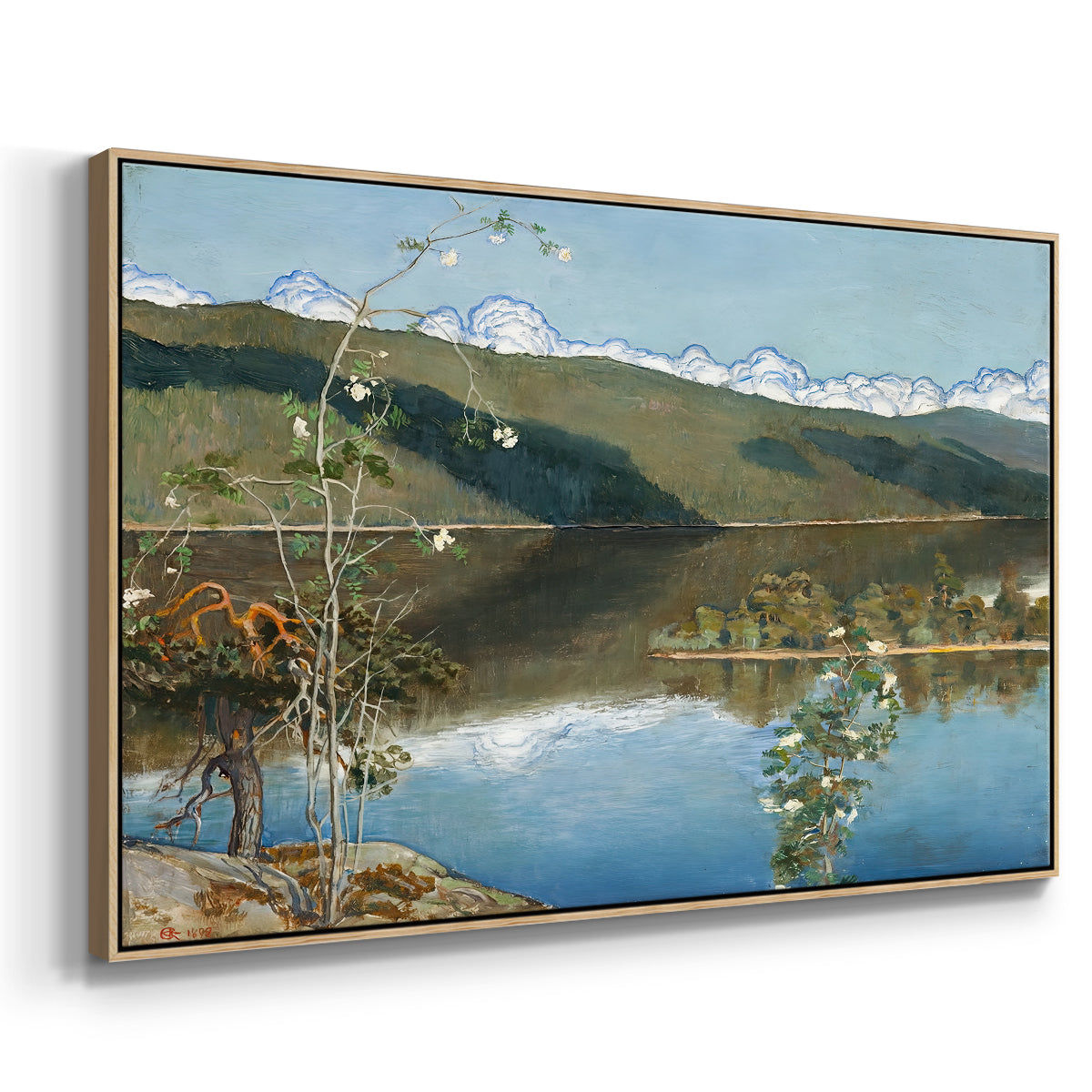 Thunderclouds on the Horizon, 1897 - Floater Framed Canvas Print