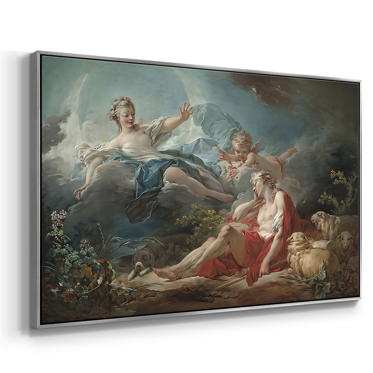 Diana and Endymion, c. 1753-1756 - Floater Framed Canvas Print