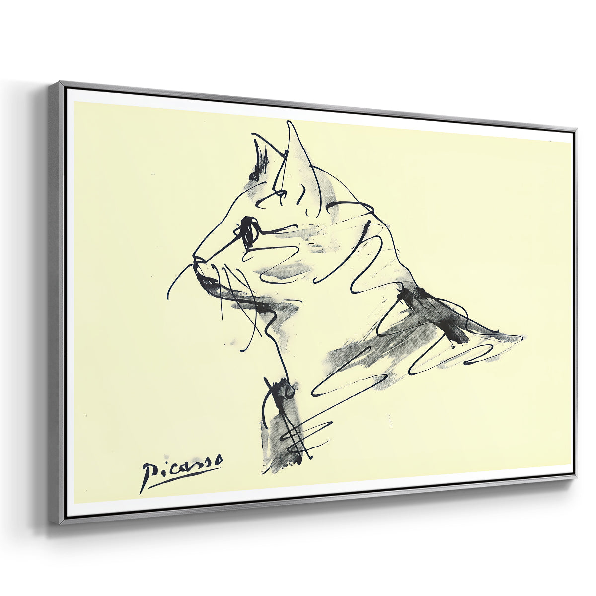 Cat (Le chat), c. 1961 - Floater Framed Canvas Print