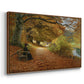 A Wooded Path in Autumn, 1902 - Floater Framed Canvas Print