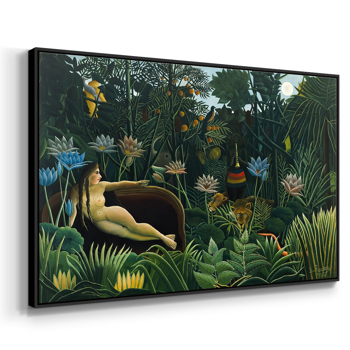 The Dream (Le Rêve), 1910 - Floater Framed Canvas Print