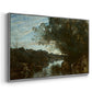 Souvenir of the Environs of Lake Nemi, 1865 - Floater Framed Canvas Print
