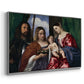 Madonna and Child with Saints Dorothy and George, c. 1516 - Floater Framed Canvas Print