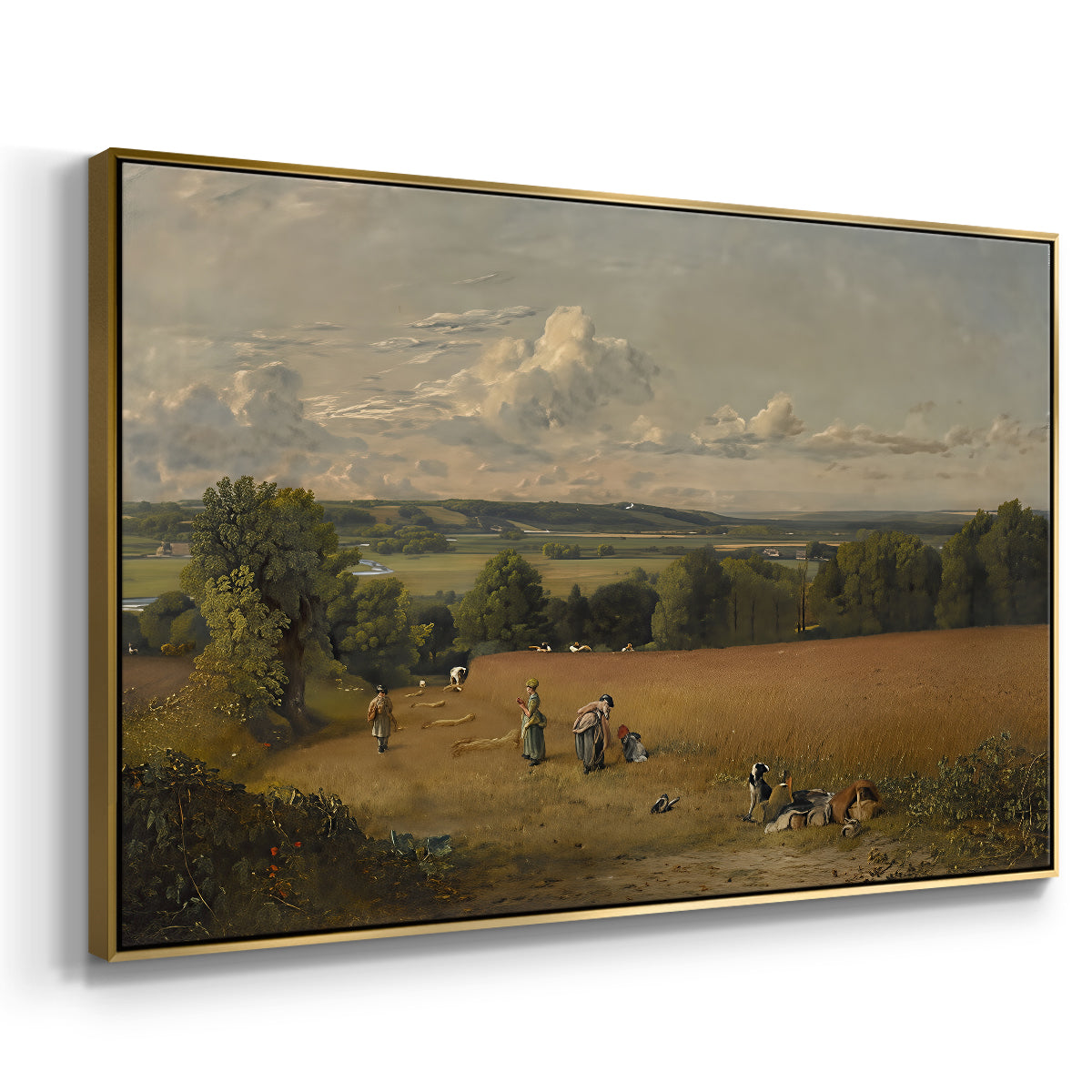 The Wheat Field, 1816 - Floater Framed Canvas Print