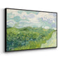 Green Wheat Field, Auvers, 1890 - Floater Framed Canvas Print