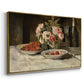 Strawberries and Champagne, c. 1881-1885 - Floater Framed Canvas Print