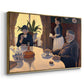 The Dining Room (Breakfast), 1886-1887 - Floater Framed Canvas Print