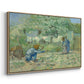 First Steps after Millet, 1890 - Floater Framed Canvas Print