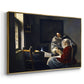 Girl Interrupted at Her Music, c. 1658-1659 - Floater Framed Canvas Print