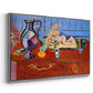 Still Life with a Pewter Jug and Pink Statuette, 1910 - Floater Framed Canvas Print