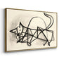 Study of a Cat (Étude de chat), 1946 - Floater Framed Canvas Print