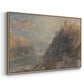 Rheinfels Looking to Katz and Gourhausen, 1817 - Floater Framed Canvas Print