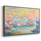The Golden Horn, Constantinople, 1907 - Floater Framed Canvas Print