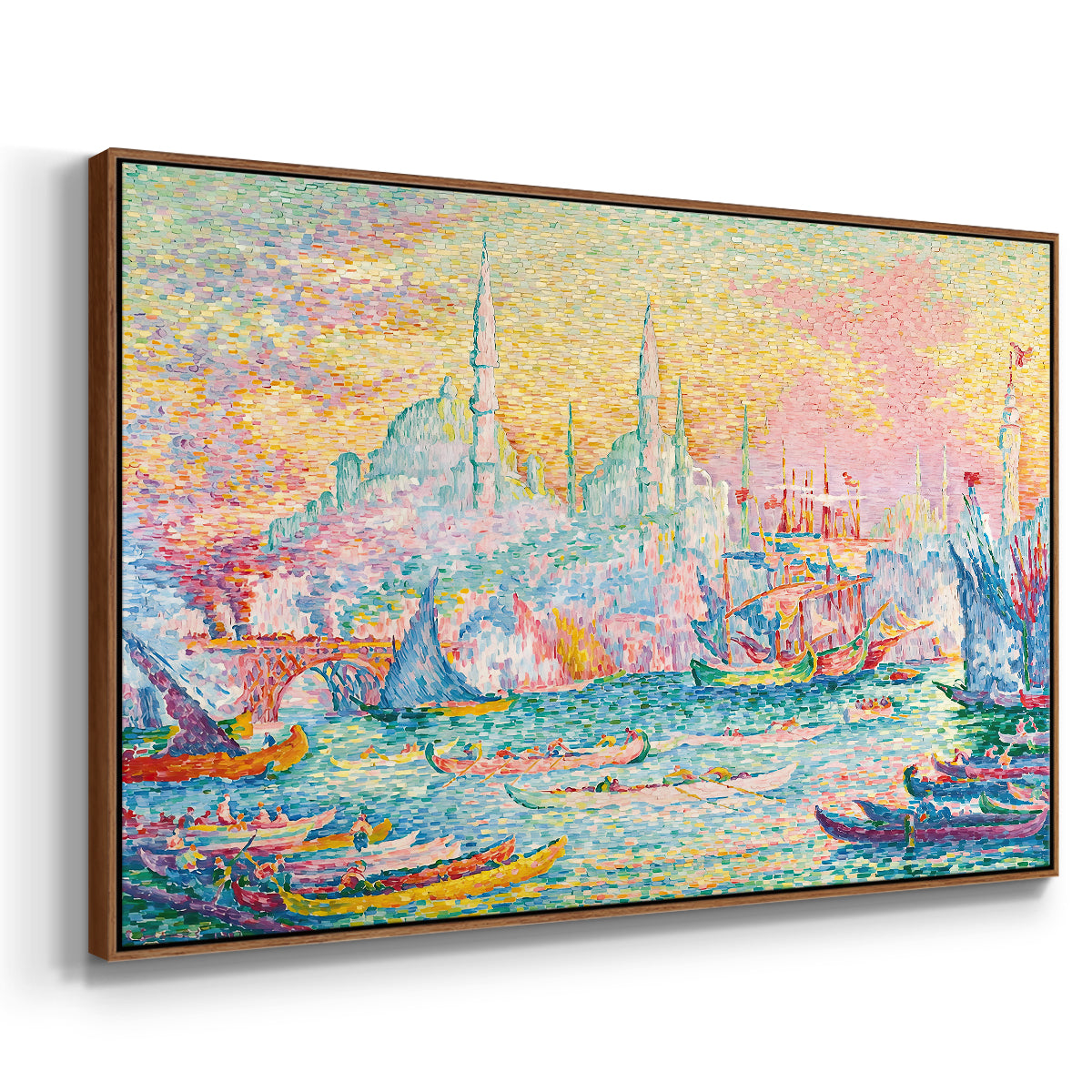 The Golden Horn, Constantinople, 1907 - Floater Framed Canvas Print