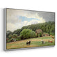 Farm with Grazing Cows (Bondegård med beitende kuer), 1892 - Floater Framed Canvas Print