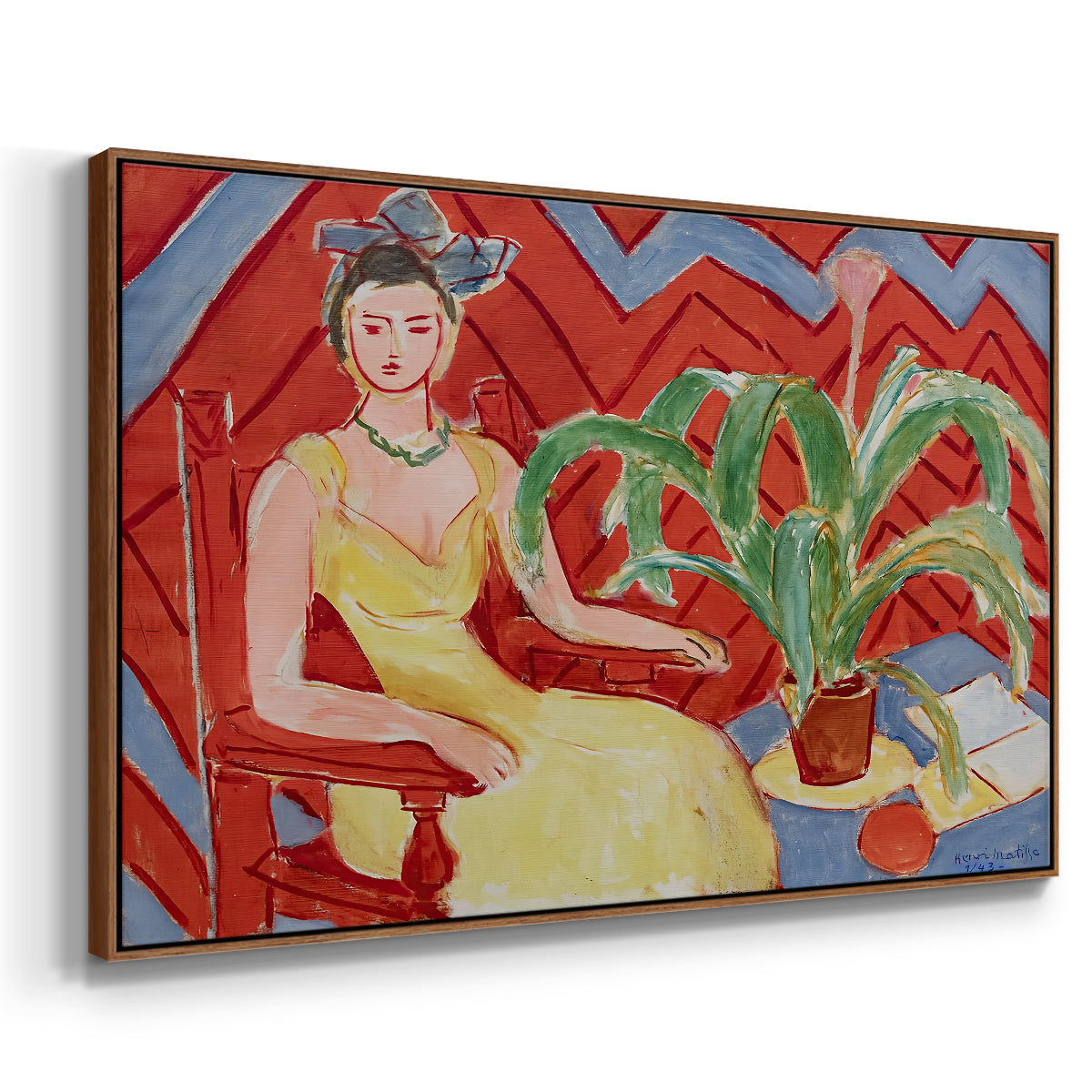 Michaella, 1943 - Floater Framed Canvas Print