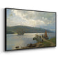 The Jetty at Feste near Moss, 1898 - Floater Framed Canvas Print