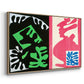 Composition, Black and Red, from Jazz, 1947 - Floater Framed Canvas Print