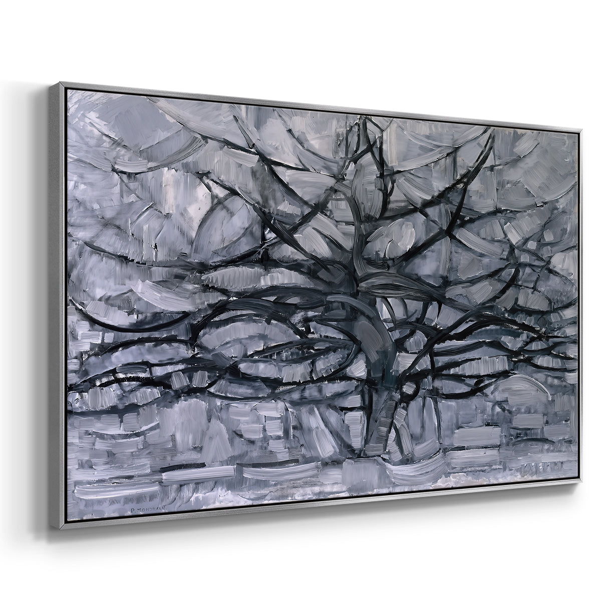 The Gray Tree, 1911 - Floater Framed Canvas Print