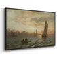 View from the Oslofjord, 1866 - Floater Framed Canvas Print