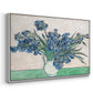 Irises, 1890 - Floater Framed Canvas Print