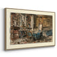 Cabinet de Flaubert à Croisset, 1874 - Floater Framed Canvas Print