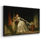 The Stolen Kiss (Le Baiser à la dérobée), c. 1788 - Floater Framed Canvas Print