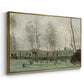 Washerwomen in a Willow Grove, c. 1871 - Floater Framed Canvas Print
