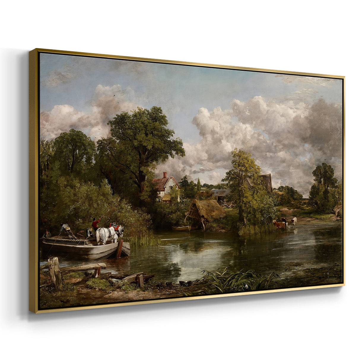 The White Horse, 1819 - Floater Framed Canvas Print
