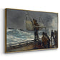 The Signal of Distress, c. 1896 - Floater Framed Canvas Print