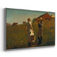 A Temperance Meeting, 1874 - Floater Framed Canvas Print