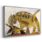 Cat Eating a Bird, 1939 - Floater Framed Canvas Print