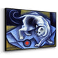 Cat Playing with a Ball, 1945-1950 - Floater Framed Canvas Print