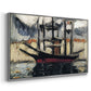 Two Boats Side by Side, Port of Marseilles, c. 1916 - Floater Framed Canvas Print