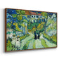 Stairway at Auvers, 1890 - Floater Framed Canvas Print