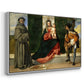 Madonna and Child with Saints Anthony of Padua and Roch, c. 1510 - Floater Framed Canvas Print