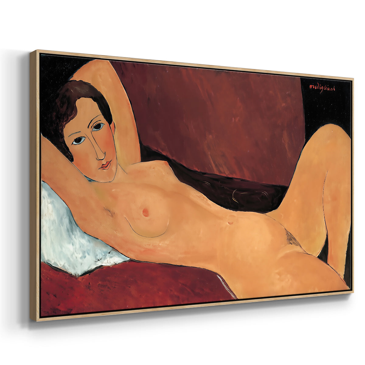 Reclining Nude (Nu couché), 1917 - Floater Framed Canvas Print